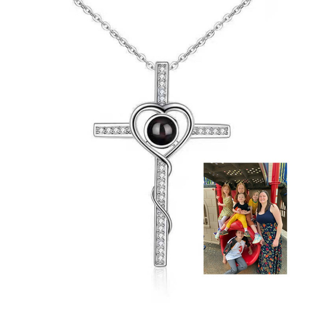 Heart Cross Necklace Gift Ornament