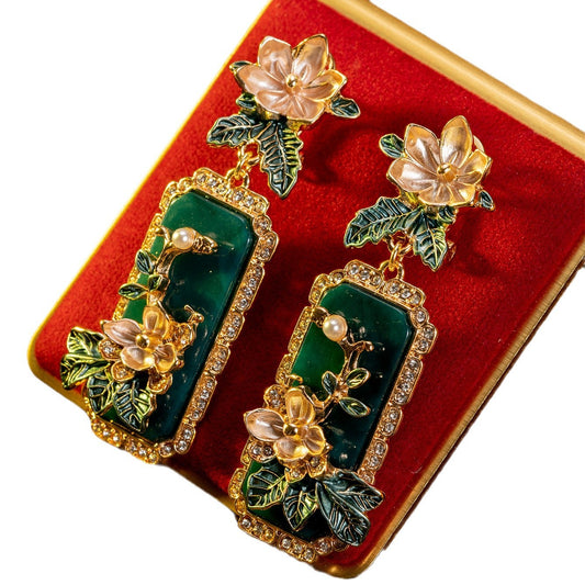 Medieval Court Style Retro Temperament Long Earrings