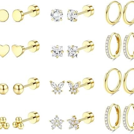 High-quality Hypoallergenic Stainless Steel Earring Set